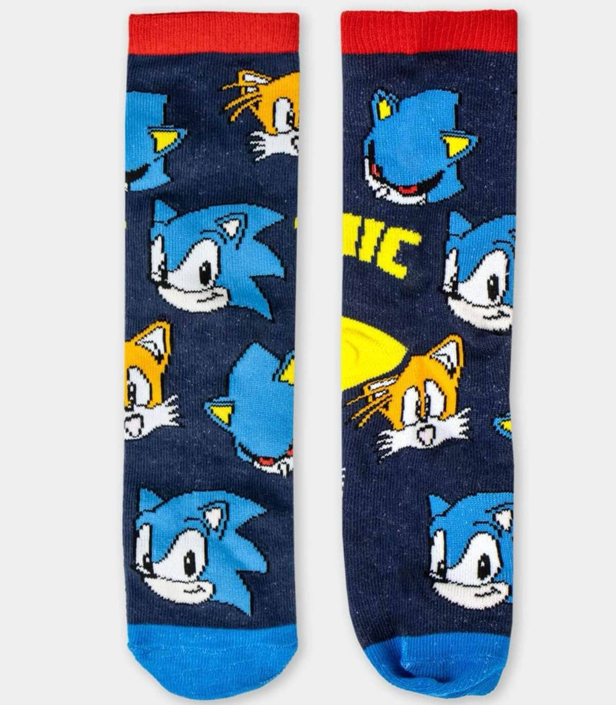 Sonic Kinder-Socken 4 Paar im Geschenkglas – Größe 27–38, Geburtstag