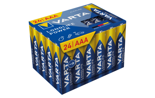 Micro-Batterie VARTA ''Longlife Power'', Alkaline, Typ AAA/LR03, 1,5V, 24er-Pack