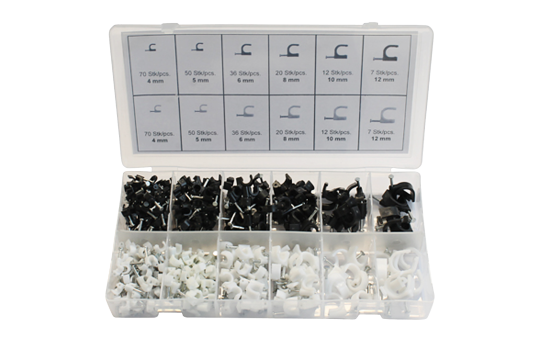 Kabelschellen-Set, 390-tlg.