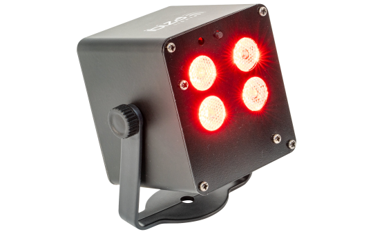 LED-Wash-Effekt IBIZA ''TINYLED-RGB-WASH'', akkubetrieben, 4x 3W RGB LED