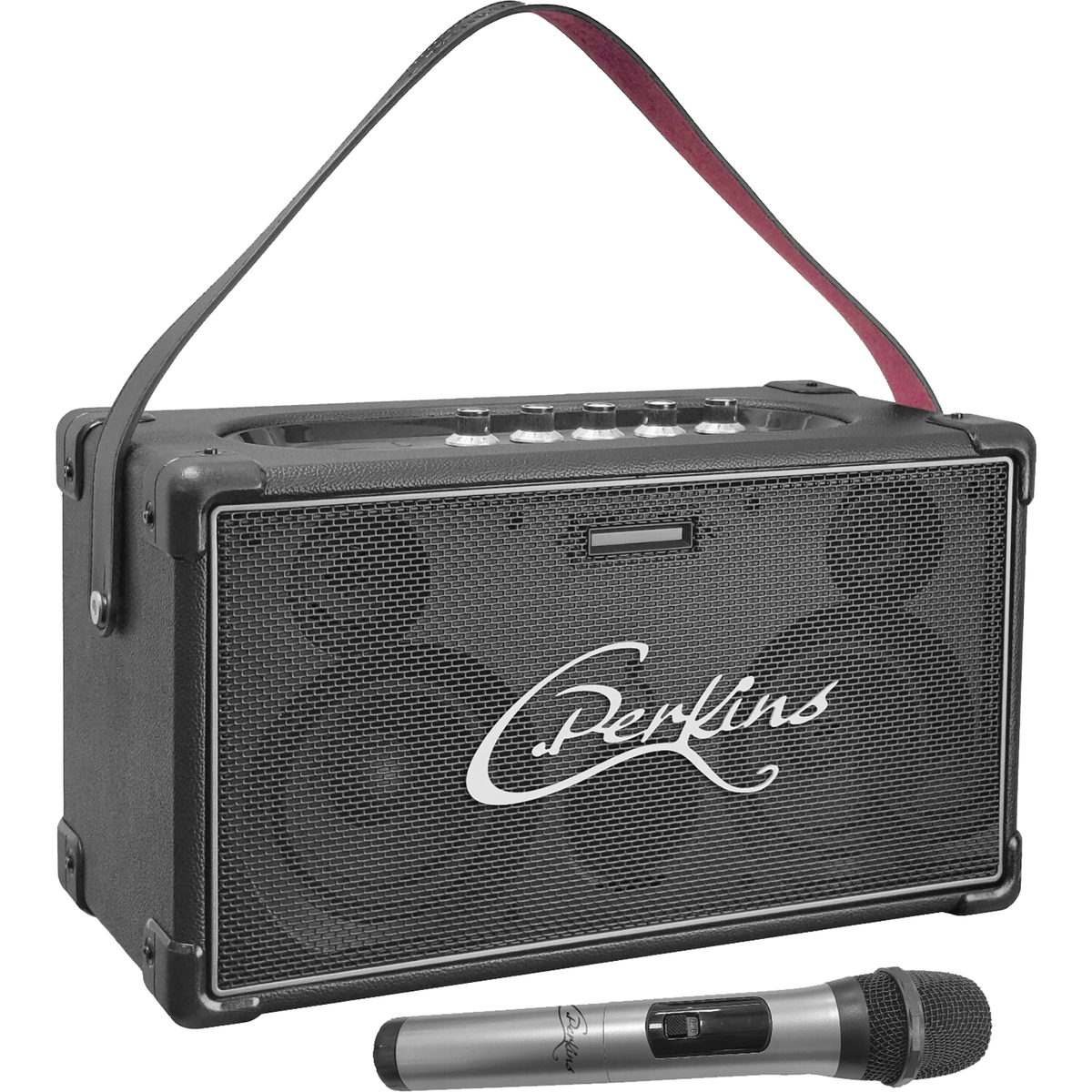 Bluetooth Karaoke-Box C.PERKINS ''NASHVILLE-SOUND'', mit Funkmikrofon, 60W