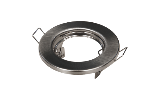 Einbaurahmen McShine ''ER-80'' Edelstahl gebürstet, Ø80mm, starr
