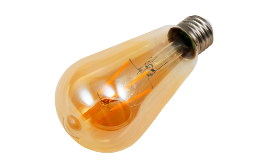 LED Filament Glühlampe McShine ''Retro'' E27, 4W, 420lm, warmweiß, goldenes Glas