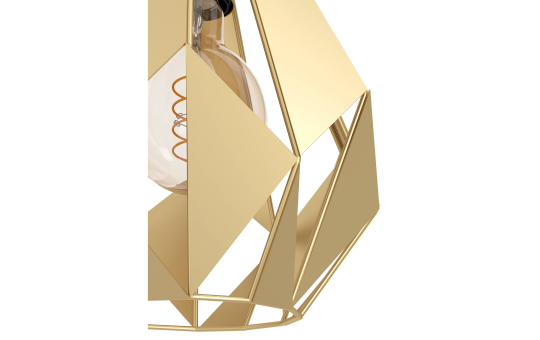 Hängeleuchte EGLO ''Carlton'', 3-flammig, E27, Stahl, gold, 80,5x20,5x110cm