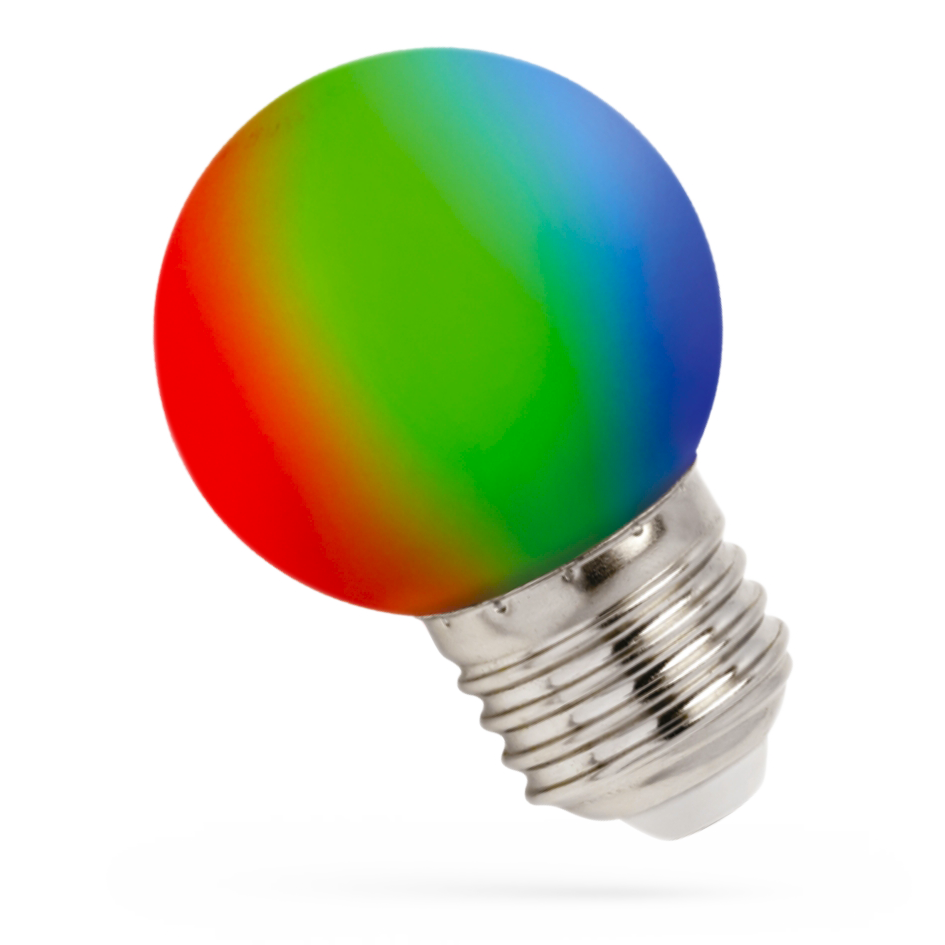 LED Tropfenlampe RGB, E27, 1W, 230V, 260°