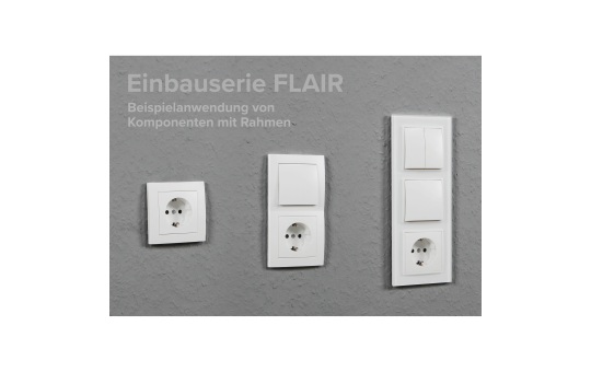Schalter und Steckdosen Set McPower Flair ''Flur'', 13-teilig, weiß