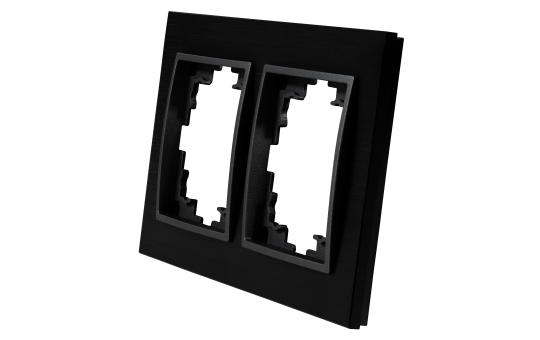 Rahmen McPower ''Flair'', 2-fach, schwarzes Aluminium