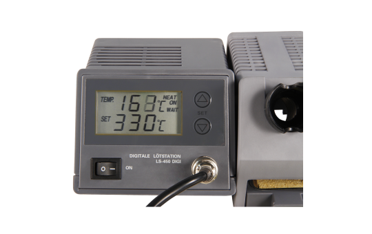 Digitale Lötstation McPower ''LS-450 digi'', 230V / 50 Hz, 48W-Lötkolben, grau