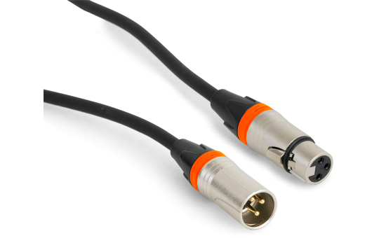 Hochwertiges Audiokabel BST ''SOUND-XLRM-XLRF-3'' 3m, XLR Stecker u. Buchse