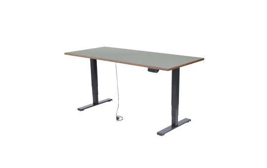 Schreibtisch imstande, Gestell business-b + Platte 180x80cm Ash