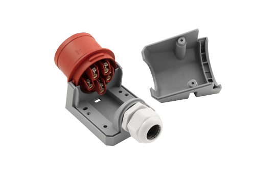 CEE-Stecker McPower, Wandmontage, IP44, 415V, 16A, 5-polig, IP44