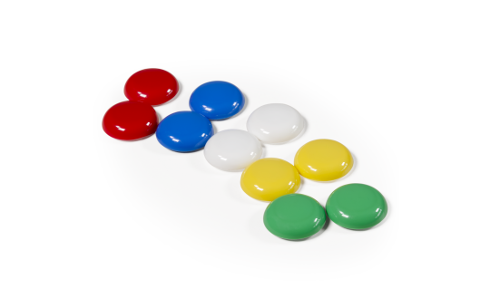 Magnet-Set McPower, ØxH 30x10mm, 10 Stück