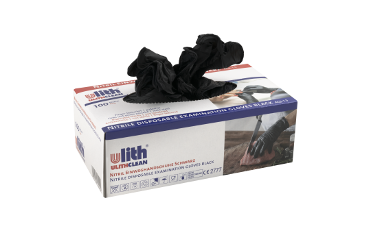 Einweghandschuhe Nitril, 100 Stück, Größe S, schwarz