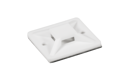 Kabelsockel McPower für Kabelbinder 30x30mm, selbstklebend, 10er-Pack