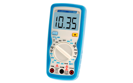 Digital-Multimeter PeakTech ''P1035'', 2000 Counts, 600V AC/DC, 10A DC