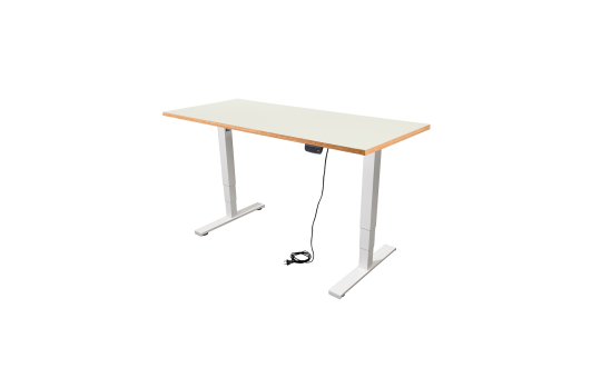 Schreibtisch Imstande, business-w + Tischplatte Sperrholz Platinweiß 180x80cm