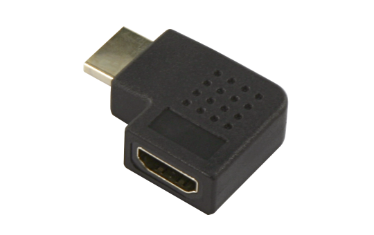 HDMI-Adapter, HDMI Stecker -> HDMI Buchse, rechtwinklig