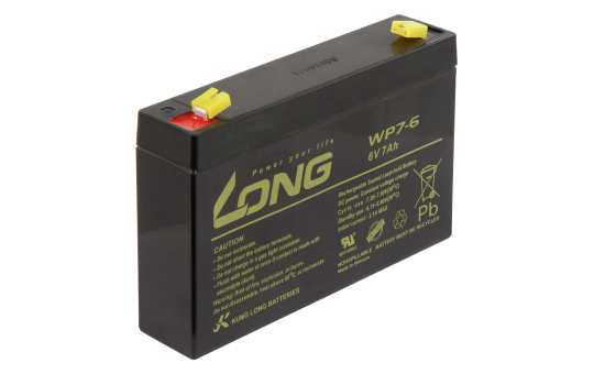 Bleiakku KUNG LONG ''WP7-6'' 6V/7Ah, 151x34x94mm, 1,3kg