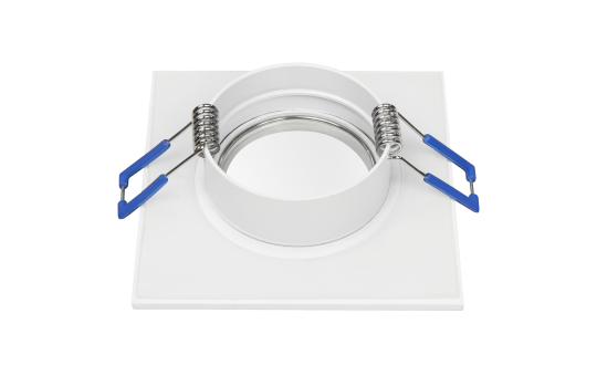 Einbaurahmen McShine ''DL-54'' eckig, Clip-Verschluss, IP44, weiß