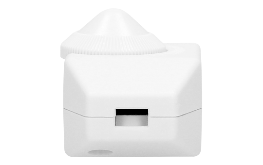 Schnur-Zwischendimmer weiß, stufenlos, 80W