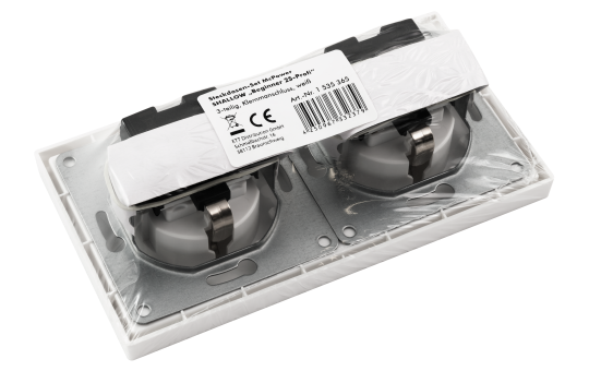 Steckdosen Set McPower Shallow ''Beginner 2S-Profi'' 3-teilig, Steckanschluss