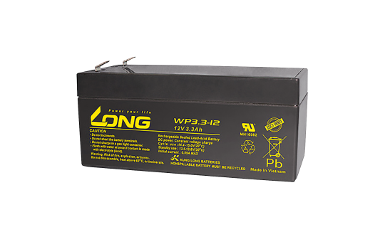 Bleiakku KUNG LONG ''WP3,3-12'', 12V, 3,3Ah, 134x67x59,5mm
