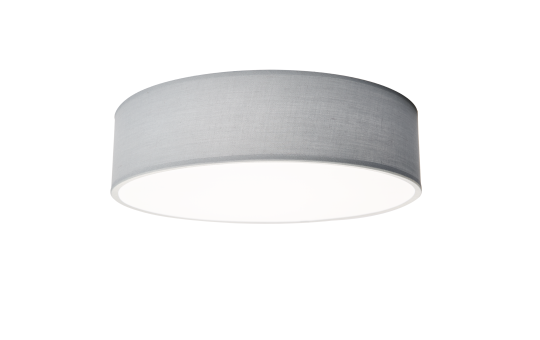 Deckenleuchte EINLICHT ''Fabric'' für 2x E27, Ø38cm, Blaugrau, Stoffschirm