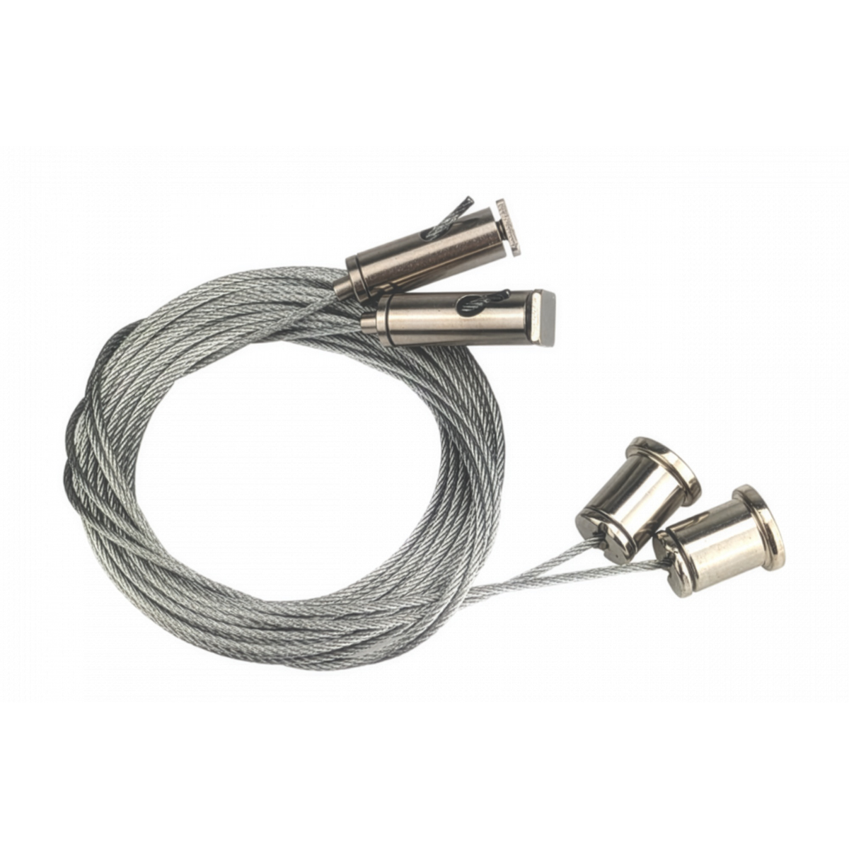 Universal-Aufhängungssatz für 3-Phasen-Schienensystem, Stahlseil, 3m, 2 Stk.