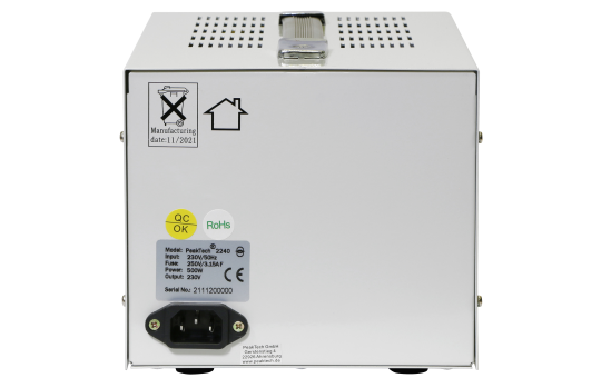 Trenntransformator PeakTech ''P 2240'' 230V AC, 2,5A, 500W, galvanische Trennung