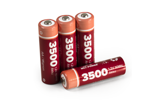 Mignon-Akku McPower 1,2V, 3500, NiMH, Typ AA, 4er-Pack