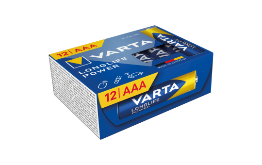 Micro-Batterie VARTA ''Longlife Power'', 1,5V, Typ AAA/LR03, 12er-Pack