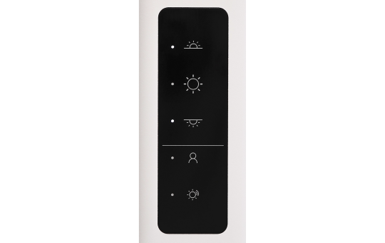 LED-Schreibtisch-Stehleuchte ROLF KERN „Office-Pro“ mit Touch Display, PIR & Tageslicht-Sensor