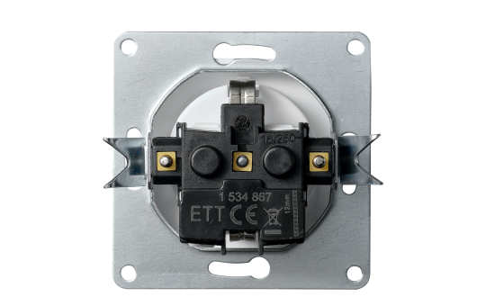 Schutzkontakt-Steckdose McPower ''Flair'' 250V~/16A, UP, Einsteckschutz, weiß