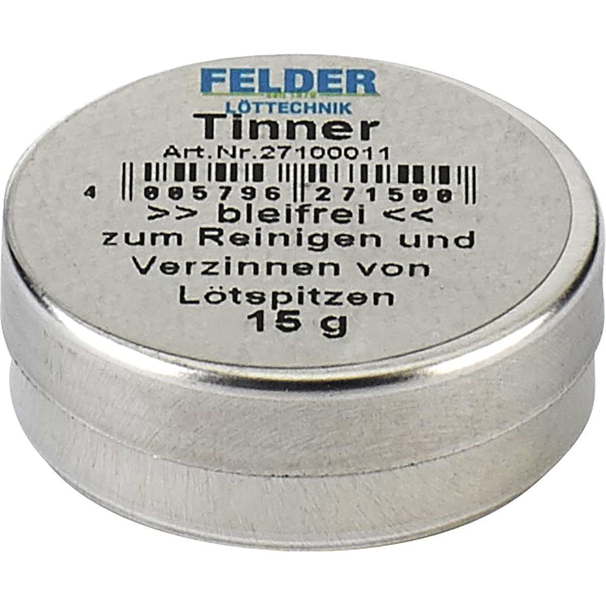 Tinner FELDER DIN EN ISO 9454-1, ca. 15g Dosen, bleifrei