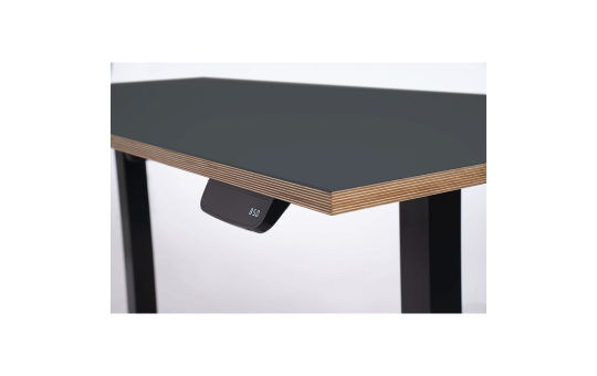 Schreibtisch imstande, Gestell business-b + Platte 140x60cm Smokey Blue