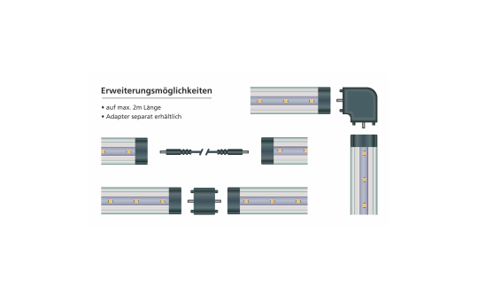 LED-Unterbauleuchte McShine ''SH-50'', 5,3 W, 520 lm, 50cm, neutralweiß