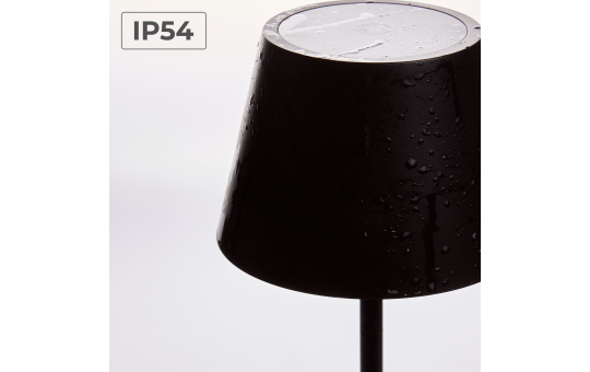 LED-Tischleuchte ROLF KERN „Club Mini“ 25cm, schwarz, Akku, dimmbar