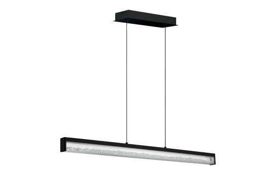 Hängeleuchte EGLO ''Cardito 1'',LED, Alu/Stahl, schwarz,Glas/Brilliantglas,dimmbar