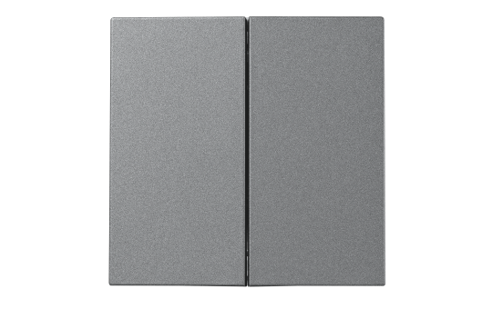Taster McPower ''Shallow'' 2-fach, 250V~10A, UP, Steckanschluss, anthrazit