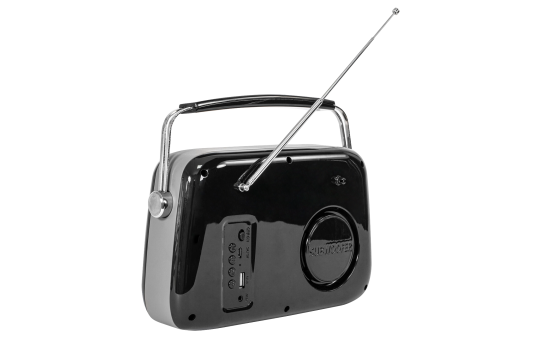 Tragbares Nostalgie Radio ''FREESOUND-VR40B'' mit Bluetooth, USB & FM 30W, schwarz