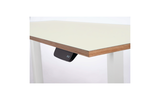 Schreibtisch imstande, Gestell business-b + Platte 120x60cm HPL Platinweiß