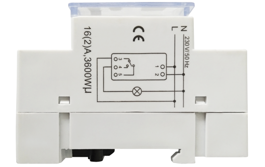 Digitale Zeitschaltuhr McPower ''STE-3'' 7 Tage, 230V für Schalttafel-Einbau, 3600W