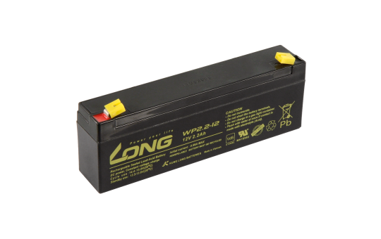 Bleiakku KUNG LONG ''WP2,2-12'' 12V/2,2Ah, VdS, 178x34x60mm, 1,06kg