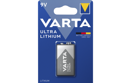 E-Block Batterie VARTA ''Ultra Lithium'', 6FR61, 9V, Ultra Lithium