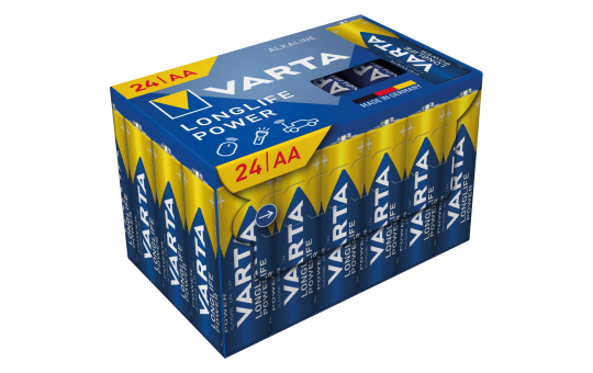 Mignon-Batterie VARTA ''Longlife Power'', 1,5V, Typ AA/LR6, 24er-Pack