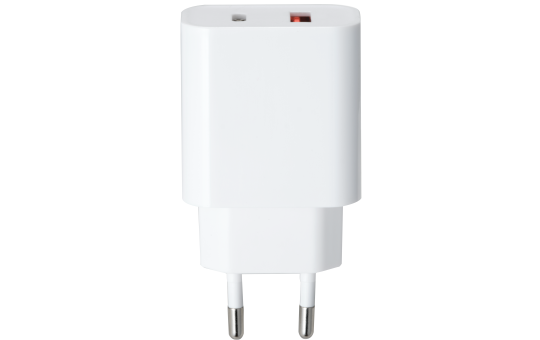 USB-Schnellladegerät McPower, 20W, 1x USB-C PowerDelivery, 1x USB-A