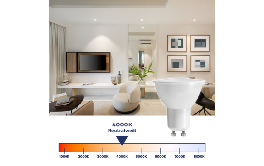 LED-Strahler McShine ''MS-60-10dimm'' 6W, 510lm, neutralweiß, dimmbar, 10er-Pack