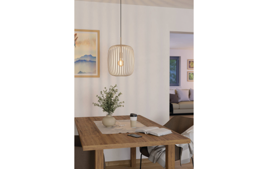 Hängeleuchte EGLO ''Romazzina'', E27, Stahl, sandfarben, 110x32,5cm