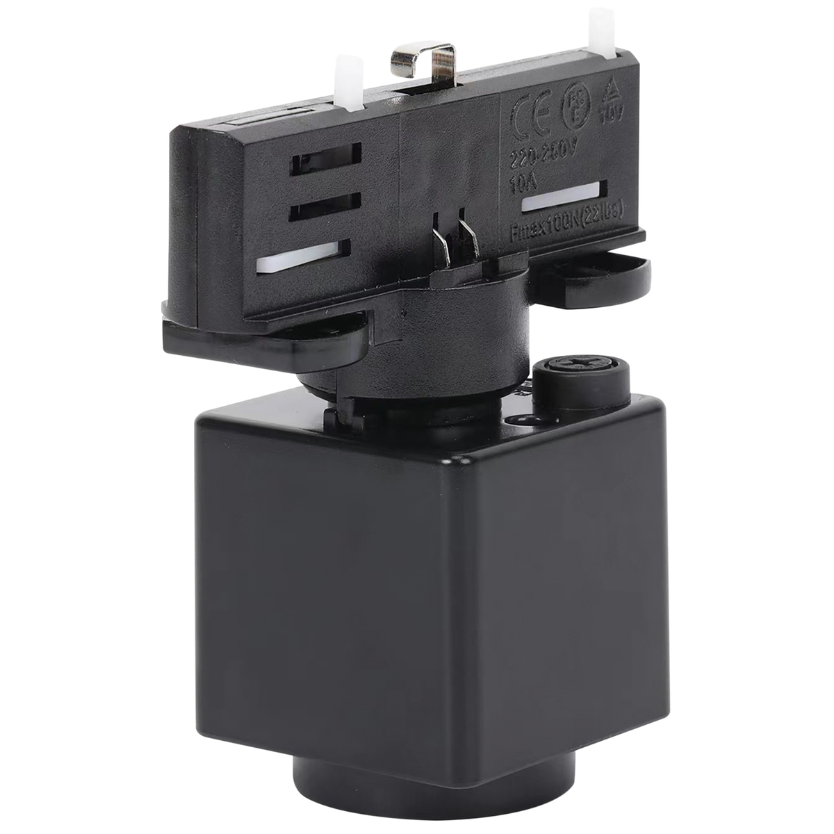 Schutzkontakt-Steckdose ''SPS2'' für 3-Phasen-Schienensystem, schwarz