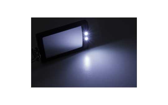 Spiegel Werkzeug McPower mit LED, Teleskop 28-80cm, Spiegel 40x65mm